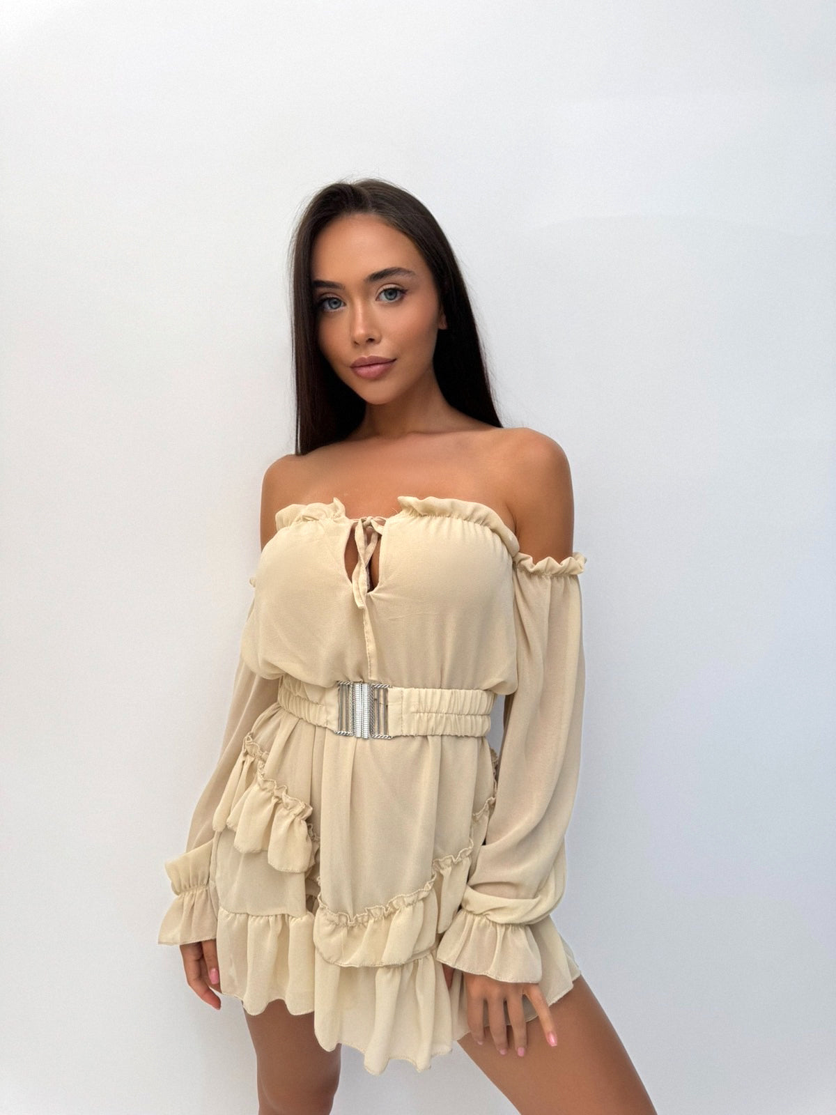 Рокля Aurora Beige