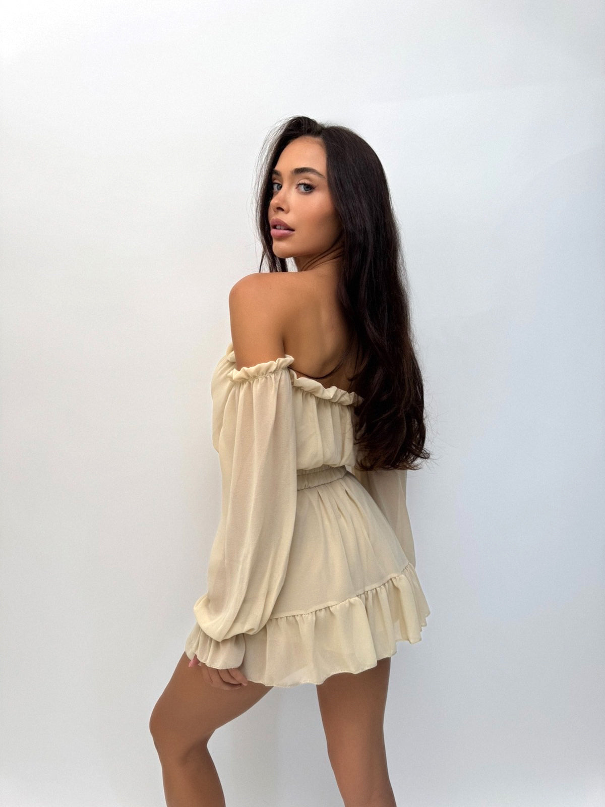 Рокля Aurora Beige