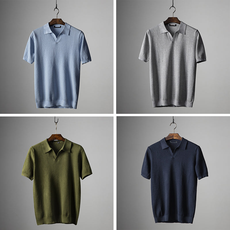Lorenzo Vitali Mesh Polo Shirt