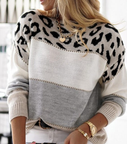 Kaity™ – Pull léopard stylé