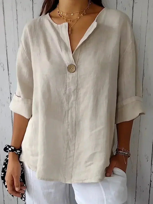 Jessa | Blouse décontractée à col en V
