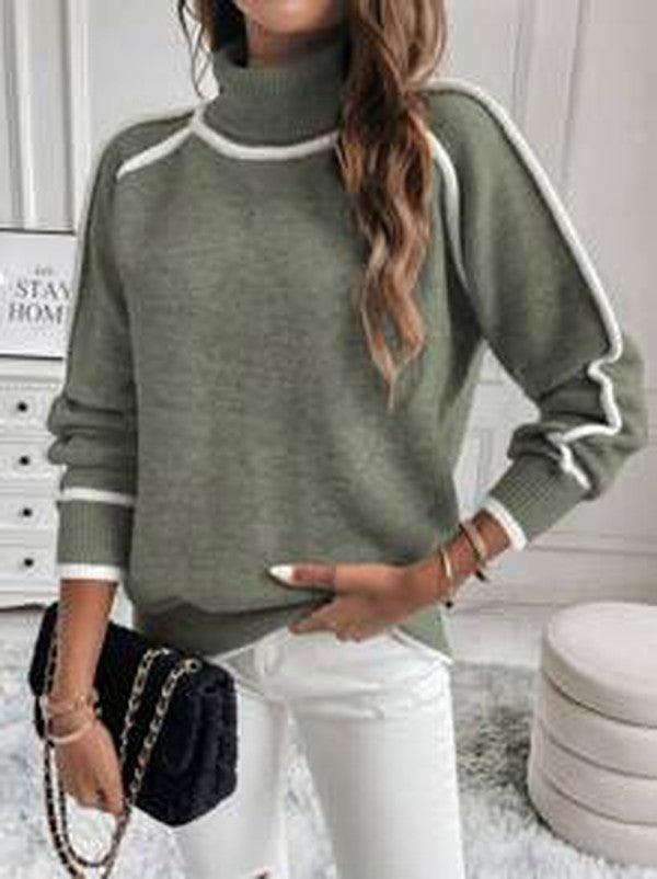 Ivanie™ – Pull à col roulé chic