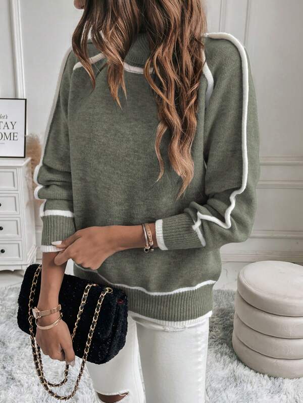 Ivanie™ – Pull à col roulé chic
