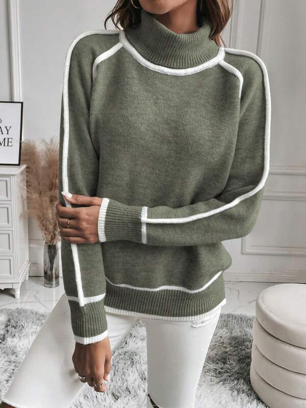 Ivanie™ – Pull à col roulé chic