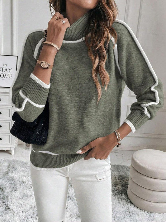 Ivanie™ – Pull à col roulé chic