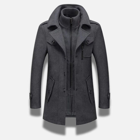 Benjamin™ - Eleganter Mantel aus einer Wollmischung