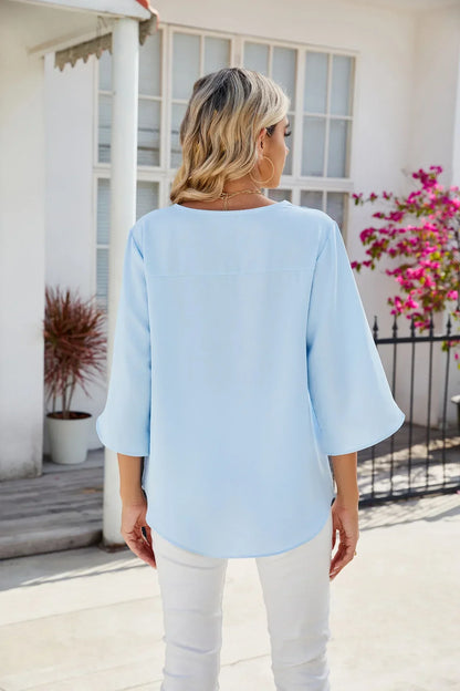 Cara | Blouse à col en V