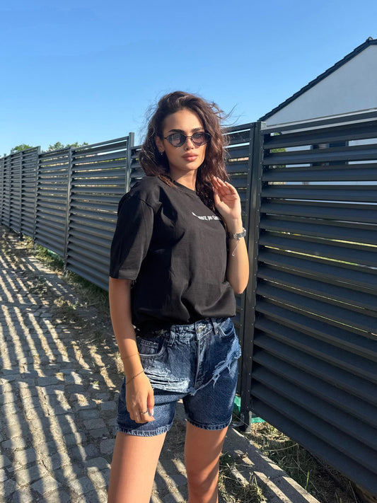 Къси дънки Chic Navy Blue