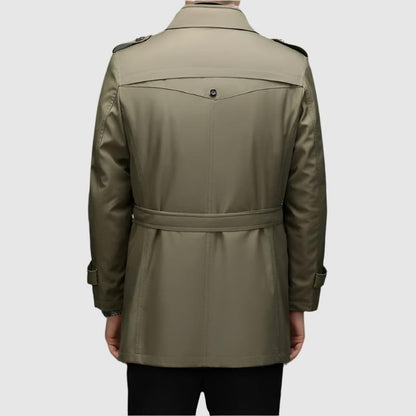 Alessandro Veneti Double Breasted Windbreaker