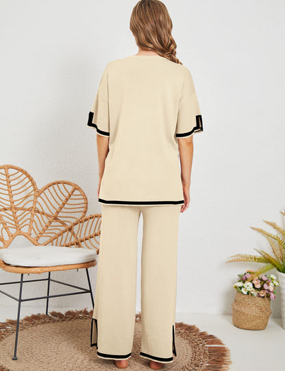 Ella™ Classy Elastic gestricktes Lounge-Set