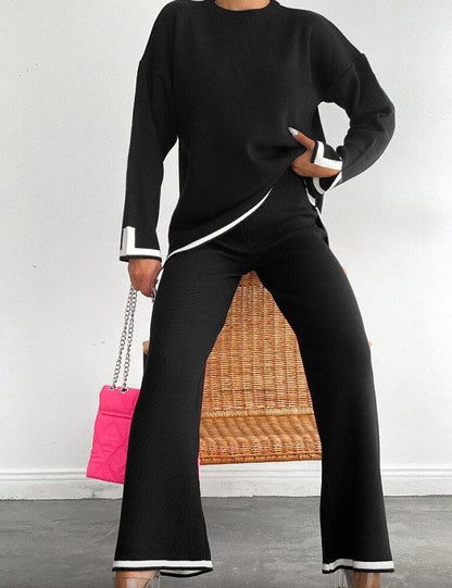 Ella™ Classy Elastic gestricktes Lounge-Set