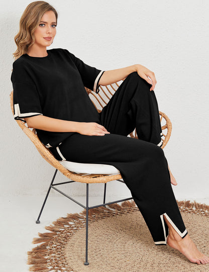 Ella™ Classy Elastic gestricktes Lounge-Set