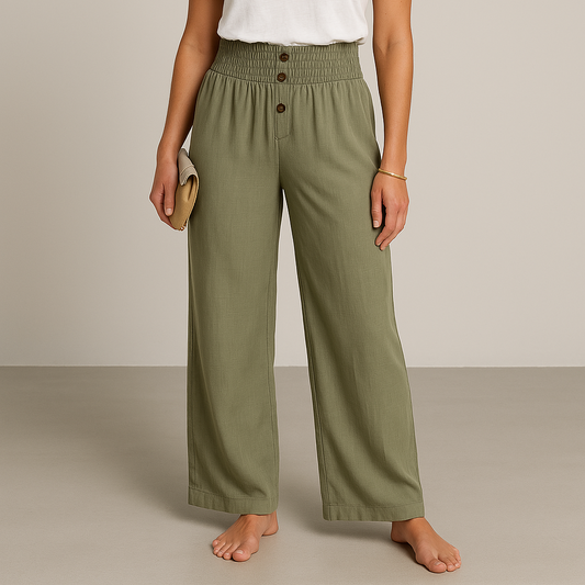 Riana™ | Pantalon Taille Haute Détendu