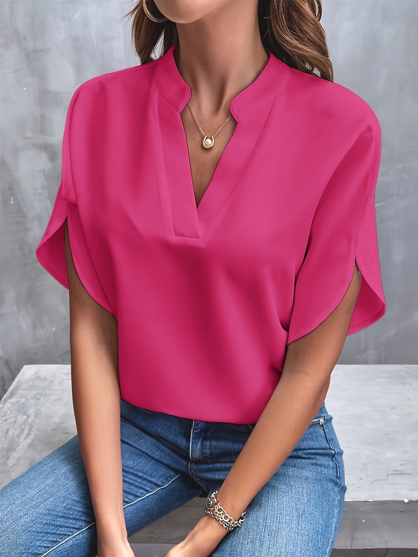 Mina | Blouse Élégante et Luxueuse