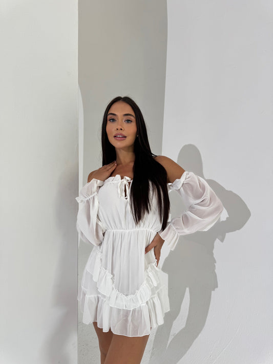 Рокля Aurora White