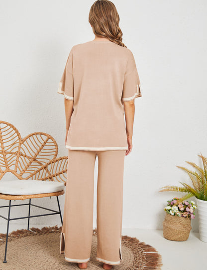 Ella™ Classy Elastic gestricktes Lounge-Set