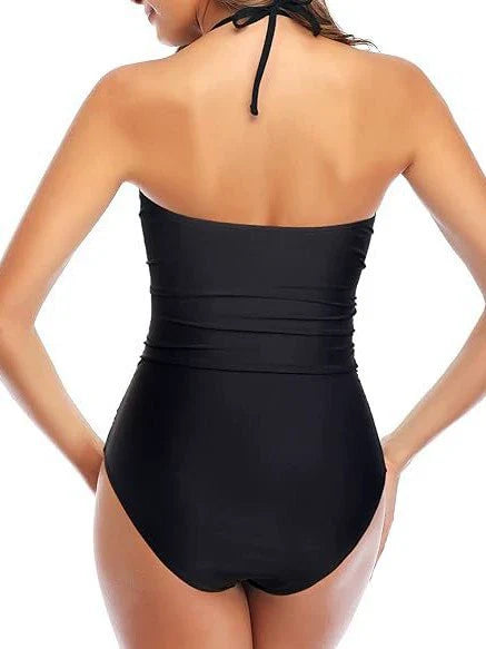 Maillot de bain sculptant à découpes
