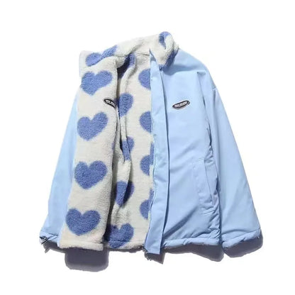 Ava | Manteau double face en forme de cœur