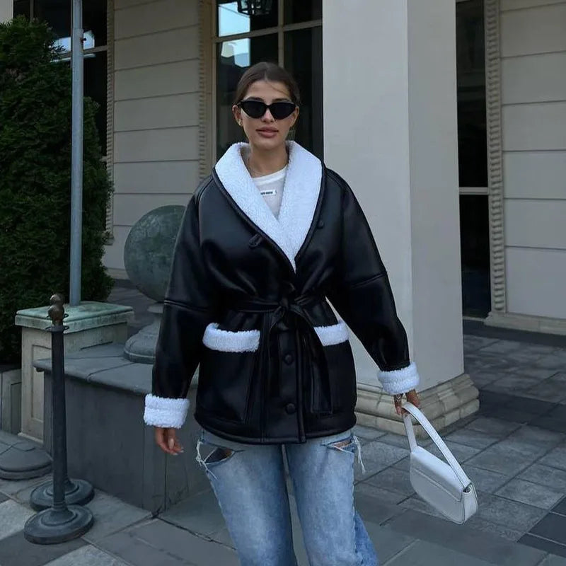Isadora | Manteau d'hiver en cuir