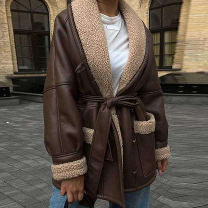 Isadora | Manteau d'hiver en cuir