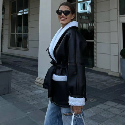 Isadora | Manteau d'hiver en cuir