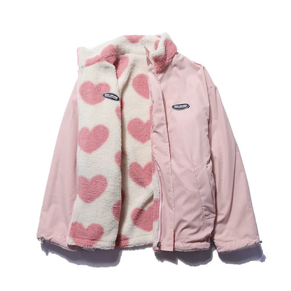Ava | Manteau double face en forme de cœur