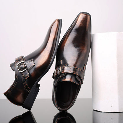 Theodore Willow Lacquered Monk Shoes