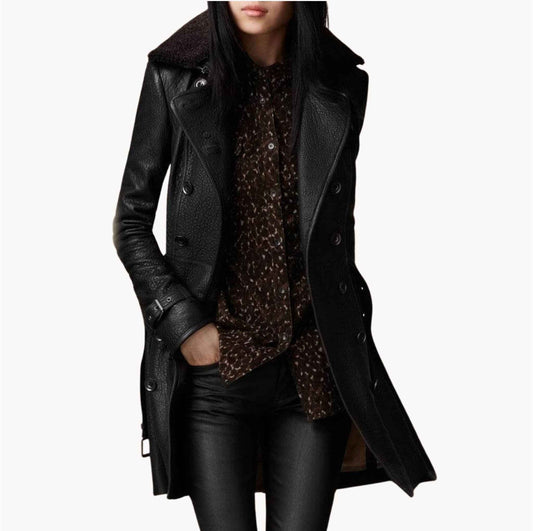 Clara | Trench en cuir