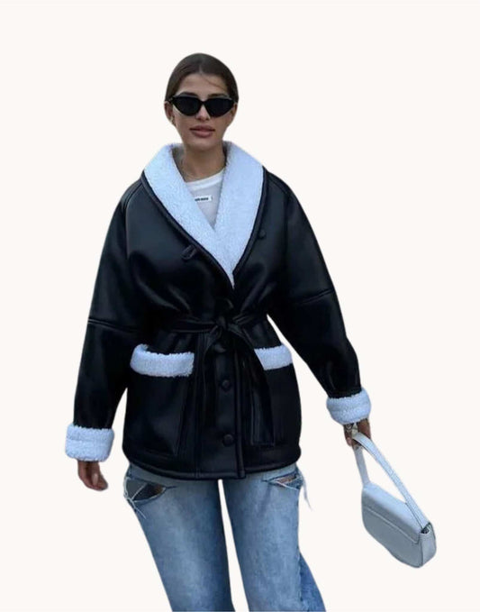 Isadora | Manteau d'hiver en cuir