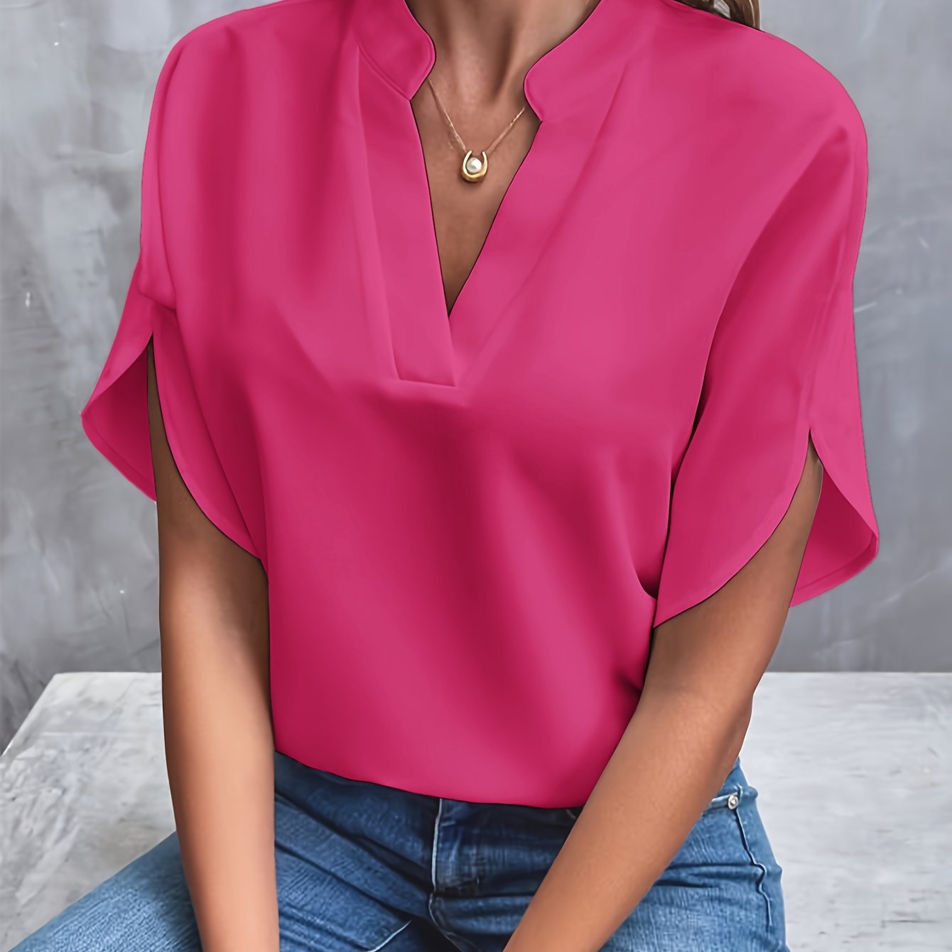 Mina | Blouse Élégante et Luxueuse