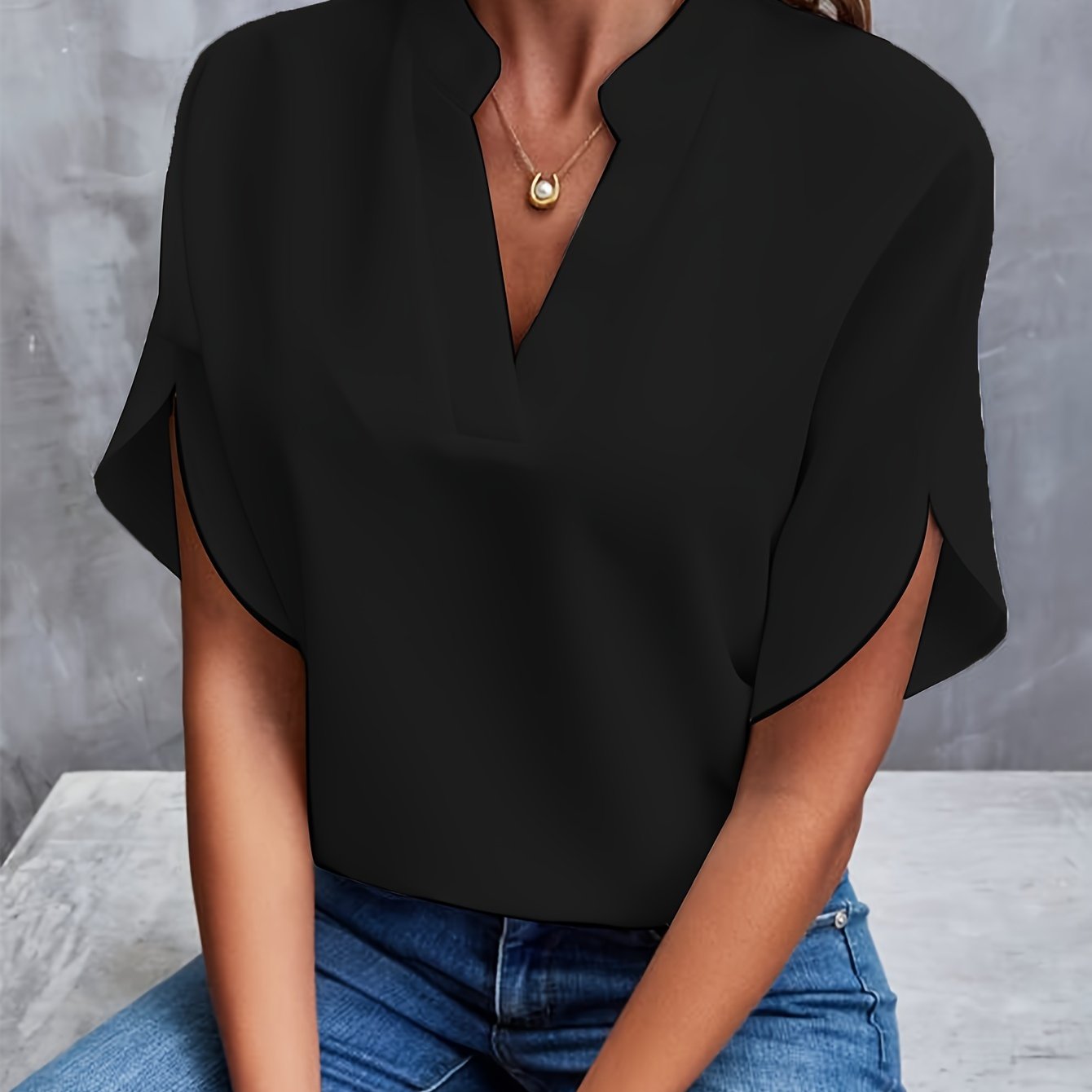 Mina | Blouse Élégante et Luxueuse