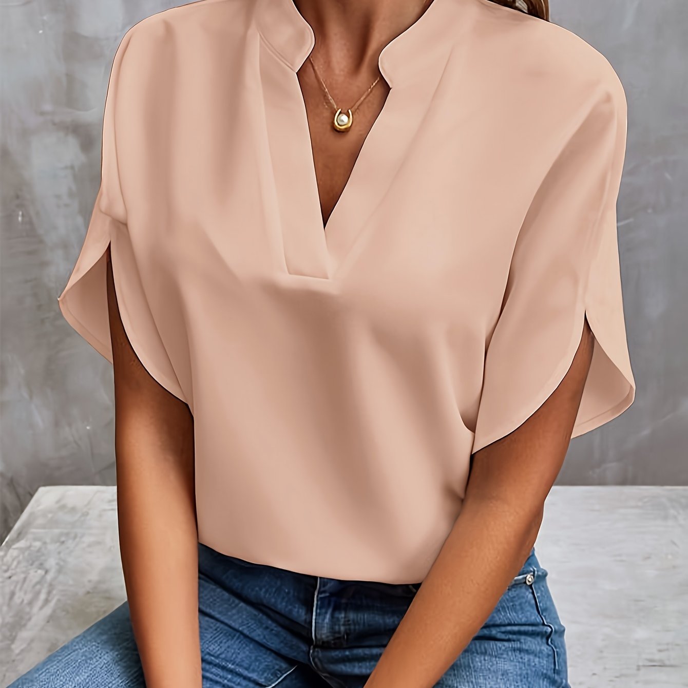 Mina | Blouse Élégante et Luxueuse