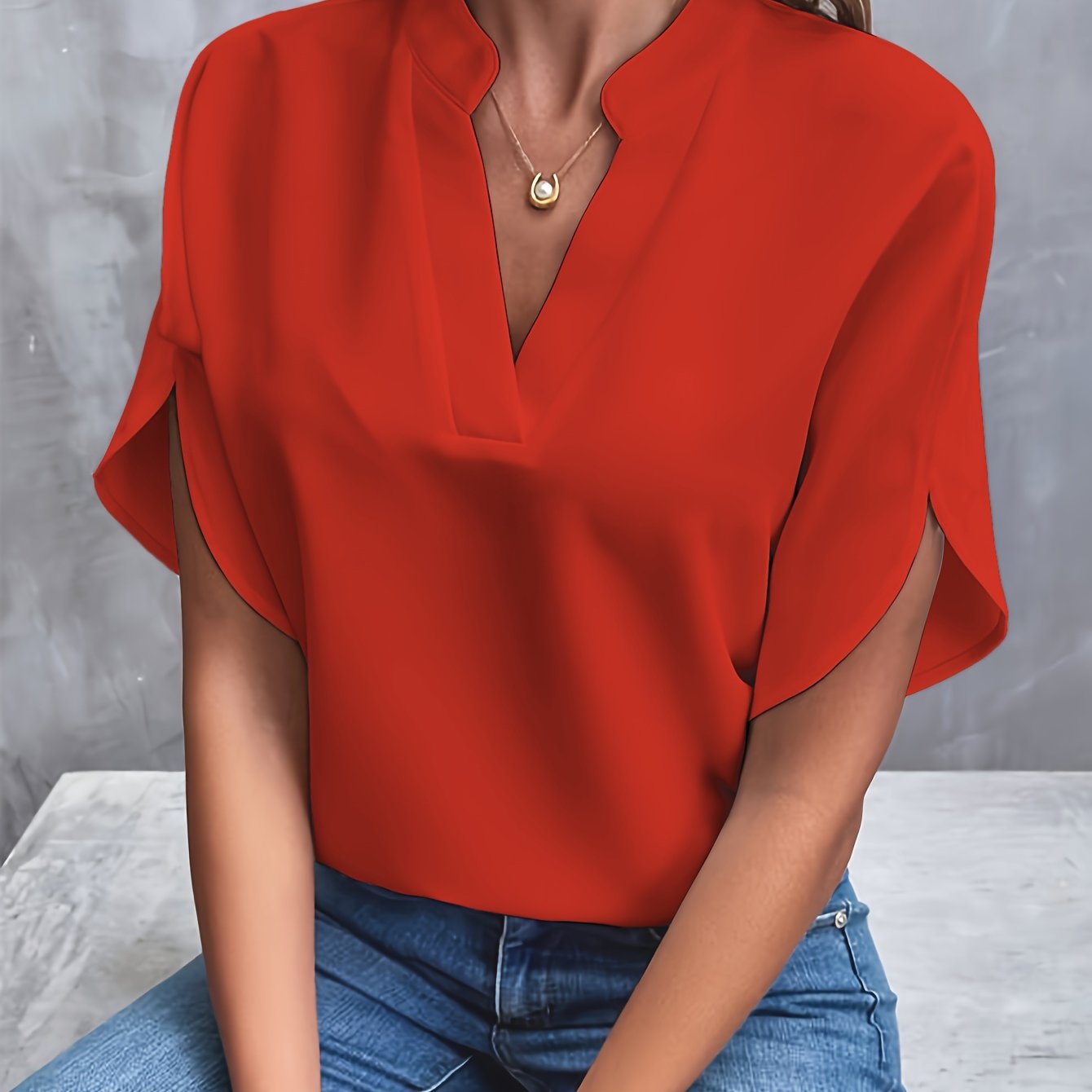 Mina | Blouse Élégante et Luxueuse