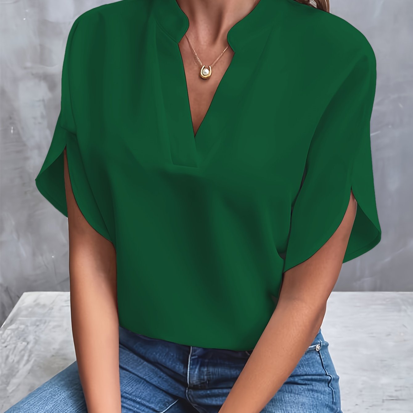 Mina | Blouse Élégante et Luxueuse