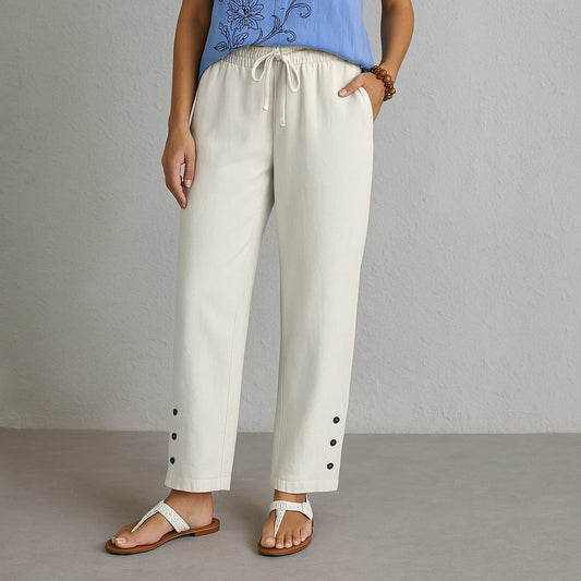 Celena™ | Pantalon Boutonné Sans Effort