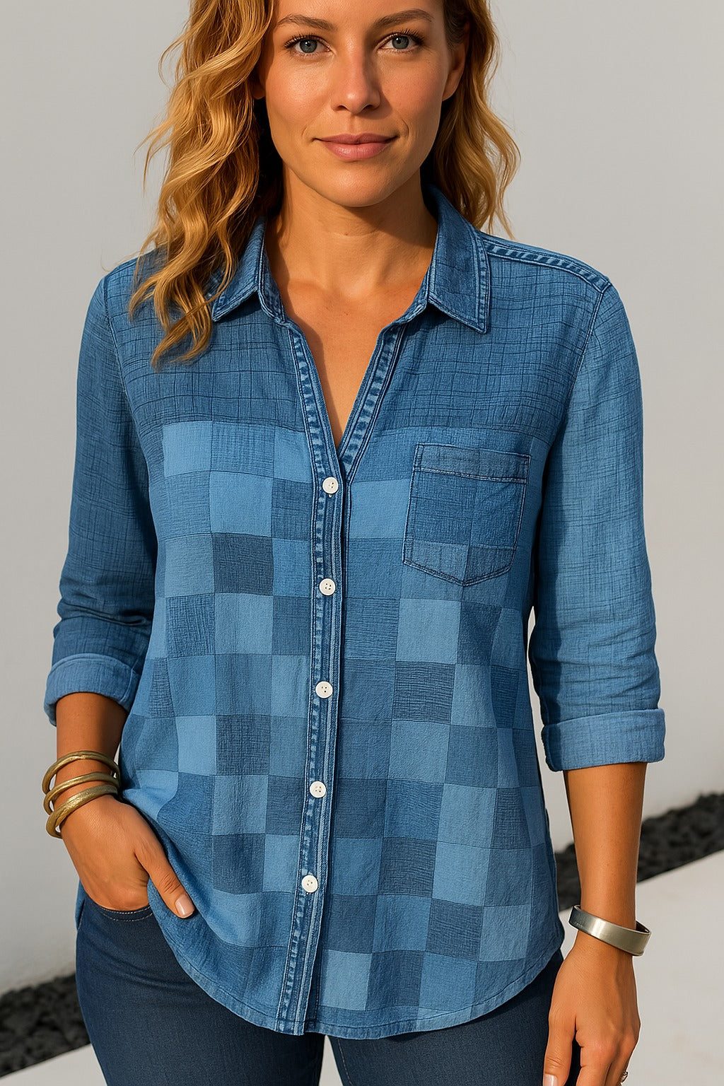 Sandra | Chemisier Patchwork