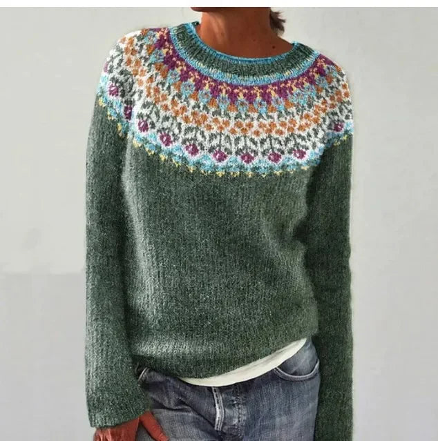 Izzel™ - Pull douillet Fair Isle