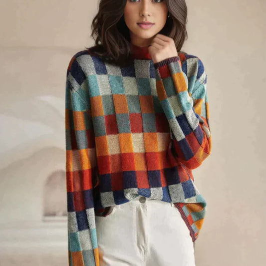 Anna™ - Cashmere Couture patchwork-rullekrave