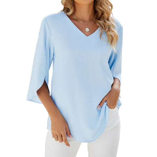 Cara | Blouse à col en V