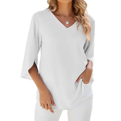 Cara | Blouse à col en V