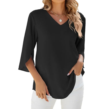 Cara | Blouse à col en V