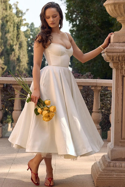 Minerva - Luxury Spaghetti Strap Princess Dress