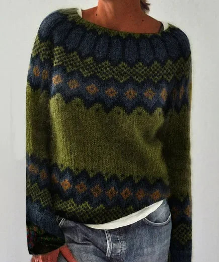 Izzel™ - Pull douillet Fair Isle