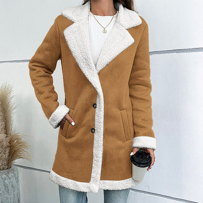 Amelia | Manteau avec doublure en sherpa