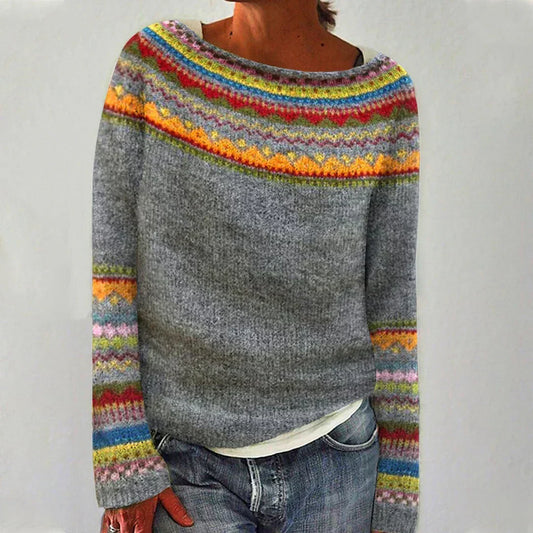 Izzel™ - Pull douillet Fair Isle